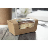 Colpac Compostable Kraft Cake Boxes With Window Small (Pack of 500) JD Catering Equipment Solutions Ltd