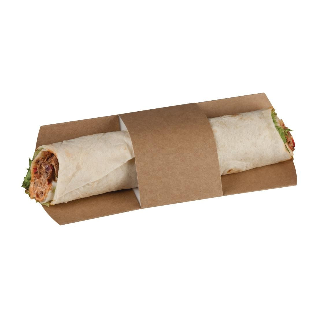 Colpac Compostable Kraft Tortilla Sleeves (Pack of 1000) JD Catering Equipment Solutions Ltd