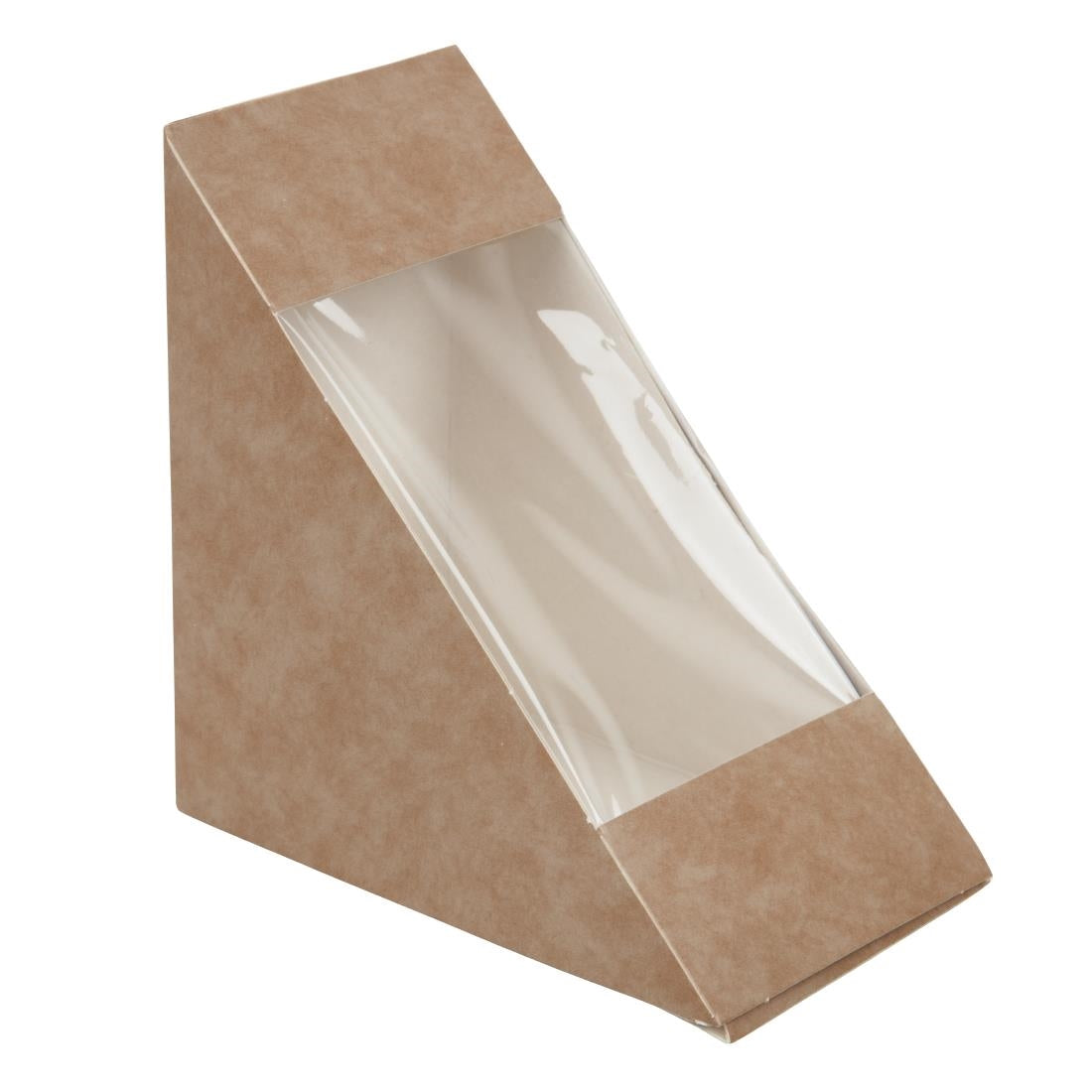 Colpac Recyclable Kraft Front-Loading Sandwich Wedges With PLA Window (Pack of 500) JD Catering Equipment Solutions Ltd