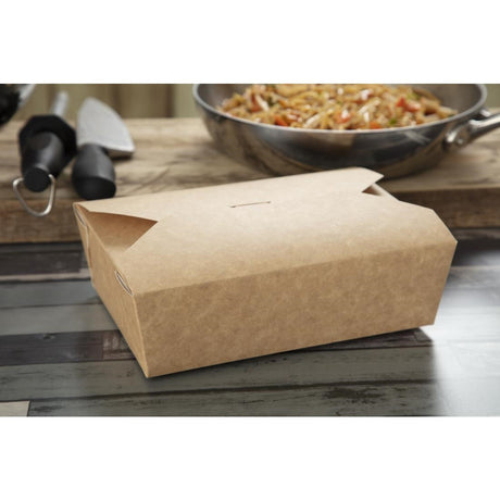 Colpac Recyclable Kraft Microwaveable Food Boxes 1950ml / 69oz (Pack of 200) JD Catering Equipment Solutions Ltd