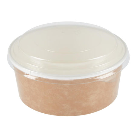 Colpac Recyclable Kraft Salad Pots With Lid (Pack of 150) JD Catering Equipment Solutions Ltd