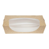 Colpac Recyclable Kraft Tuck-Top Salad Boxes With Window 1000ml / 35oz (Pack of 200) JD Catering Equipment Solutions Ltd