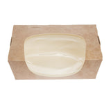 Colpac Zest Compostable Kraft Tuck-Top Salad Packs With Acetate Window 825ml / 29oz JD Catering Equipment Solutions Ltd