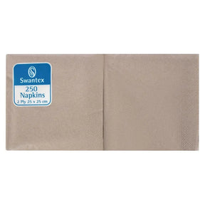 DB485 Compostable Kraft Cocktail Napkins 250mm (Pack of 2000) - JD Catering Equipment Solutions Ltd