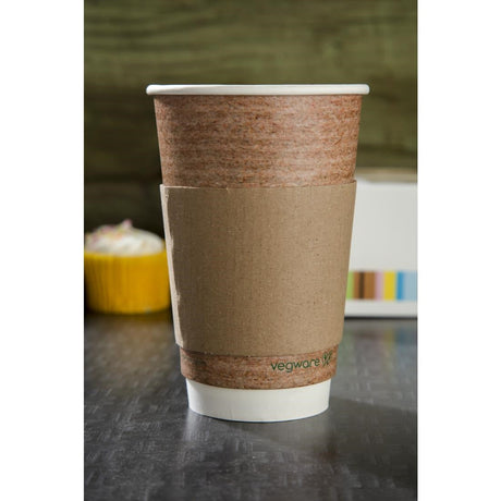 Corrugated Cup Sleeves for 12/16oz Cups (Pack of 1000) JD Catering Equipment Solutions Ltd