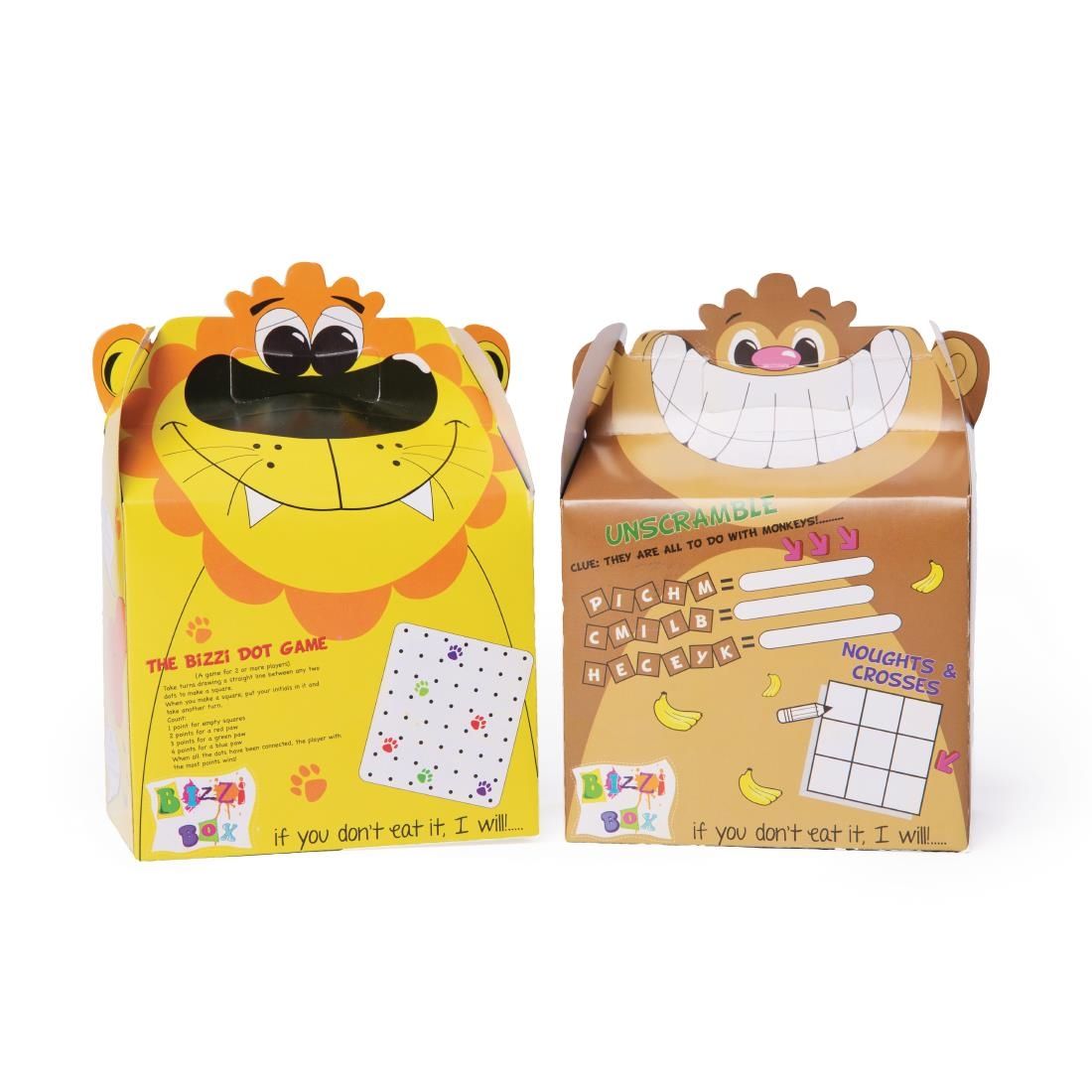 Crafti's Kids Bizzi Boxes Assorted Zoo Lion and Monkey (Pack of 200) JD Catering Equipment Solutions Ltd