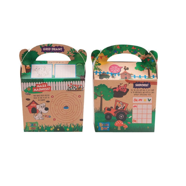 Crafti's Kids Recycled Kraft Bizzi Meal Boxes Pet and Farm (Pack of 200) JD Catering Equipment Solutions Ltd