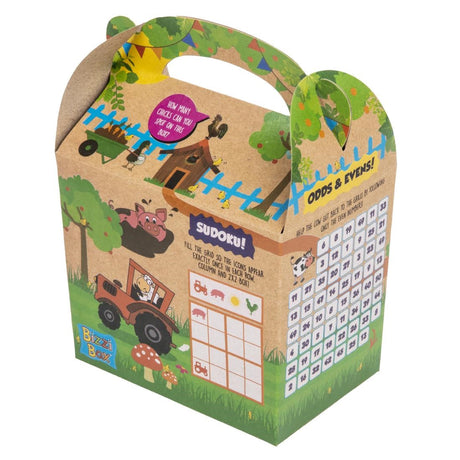 Crafti's Kids Recycled Kraft Bizzi Meal Boxes Pet and Farm (Pack of 200) JD Catering Equipment Solutions Ltd