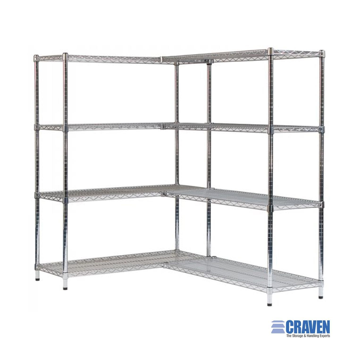 Craven 3 Tier Chrome Wire Shelving 1050mm (W) JD Catering Equipment Solutions Ltd