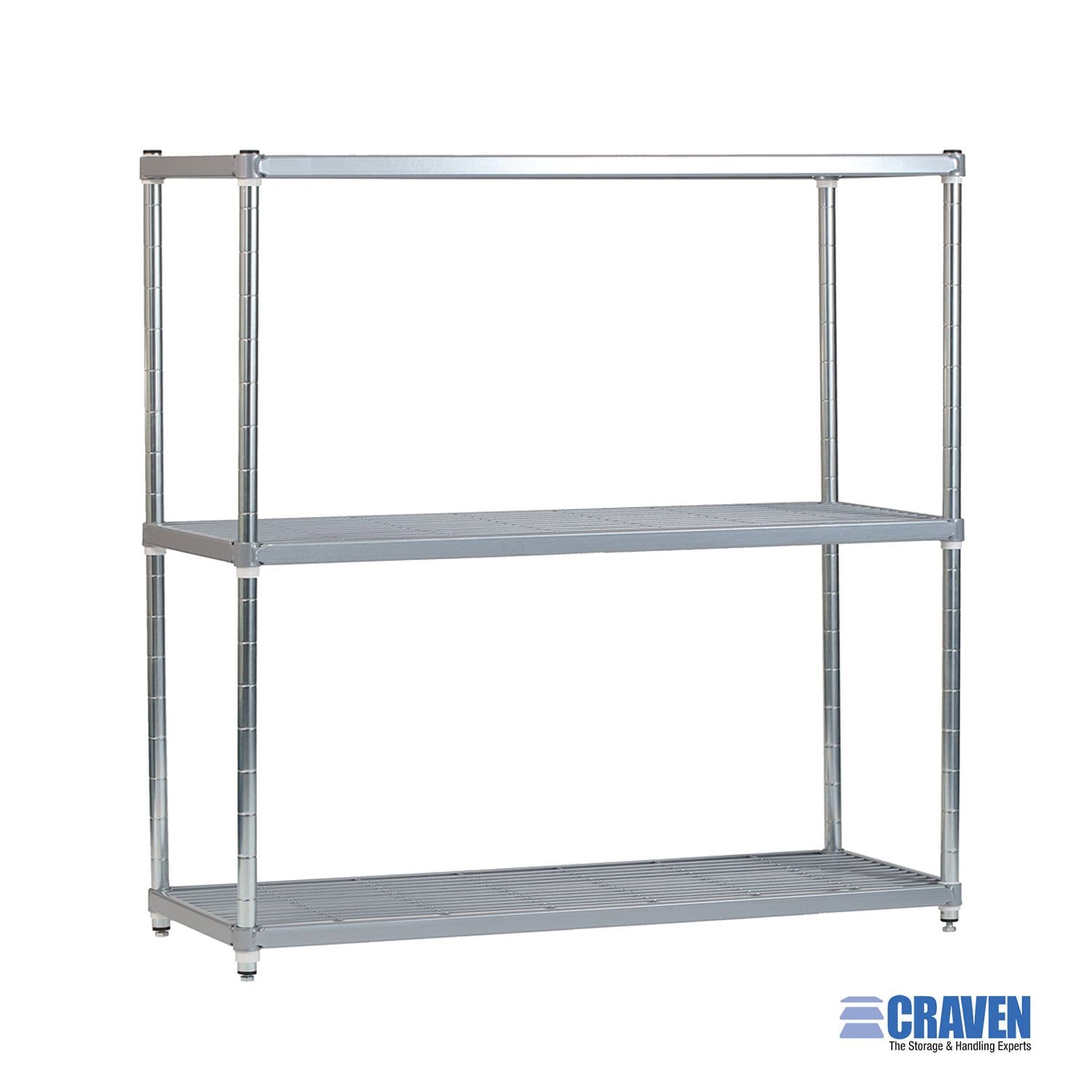 Craven 3 Tier Nylon Coated Wire Shelving 1000mm (W) JD Catering Equipment Solutions Ltd