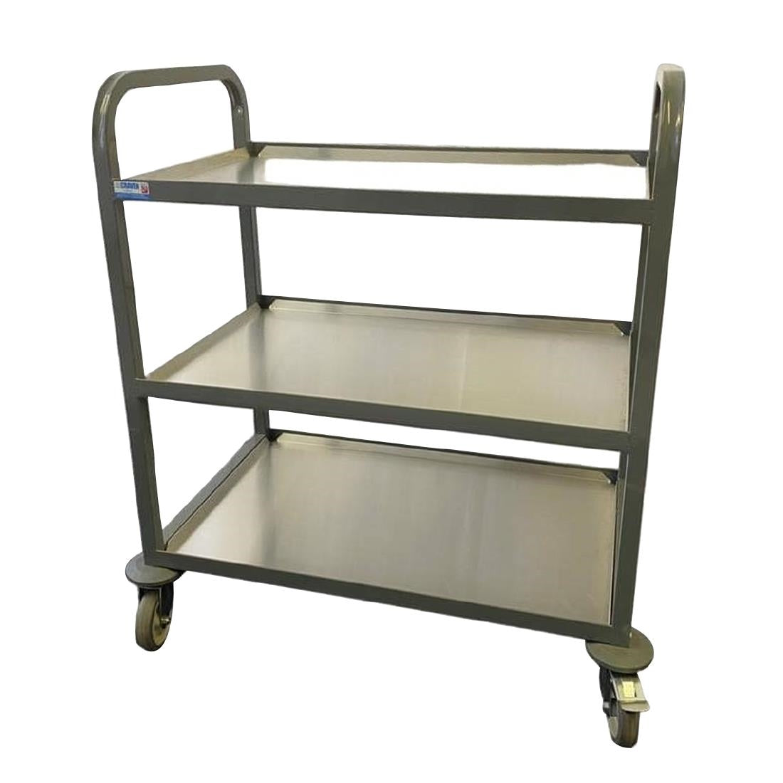 Craven Enamelled 3 Tier Clearing Trolley JD Catering Equipment Solutions Ltd