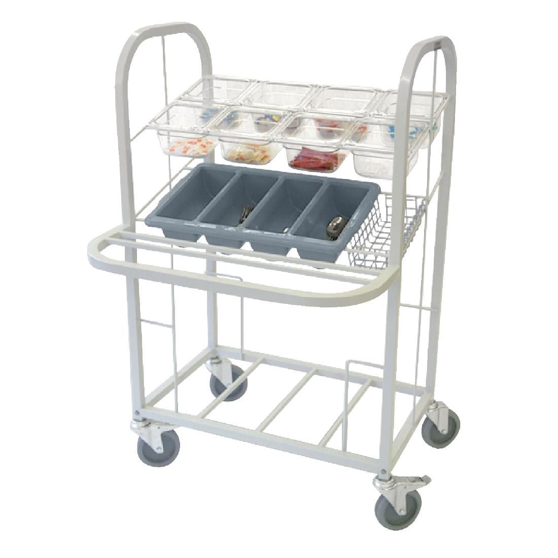 Craven Steel Condiment, Cutlery and Tray Dispense Trolley JD Catering Equipment Solutions Ltd