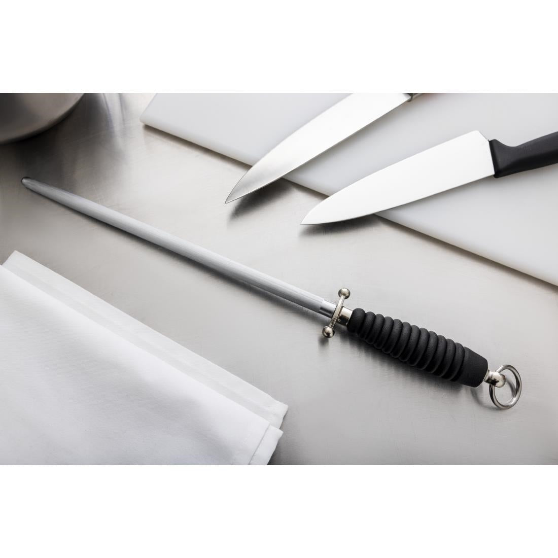 D129 Victorinox Butchers Knife Sharpening Steel 30.5cm JD Catering Equipment Solutions Ltd