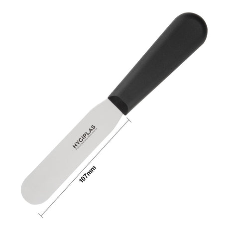 D401 Hygiplas Straight Blade Palette Knife Black 10cm JD Catering Equipment Solutions Ltd