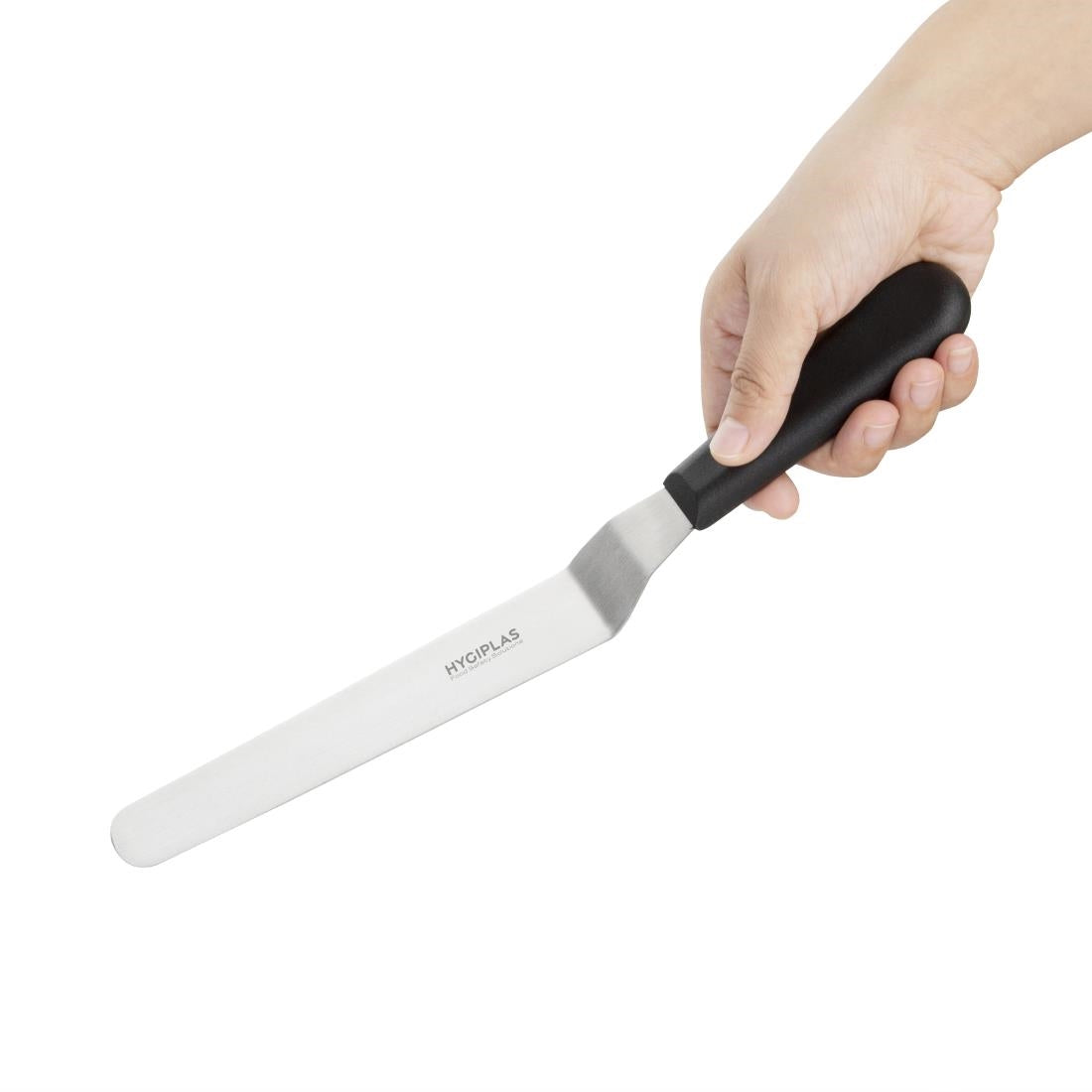 D410 Hygiplas Angled Blade Palette Knife Black 19cm JD Catering Equipment Solutions Ltd
