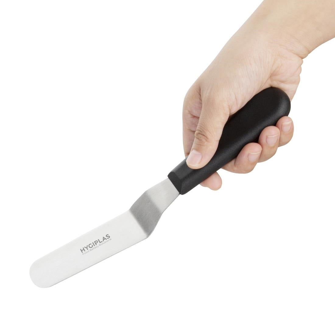 D420 Hygiplas Angled Blade Palette Knife Black 10cm JD Catering Equipment Solutions Ltd