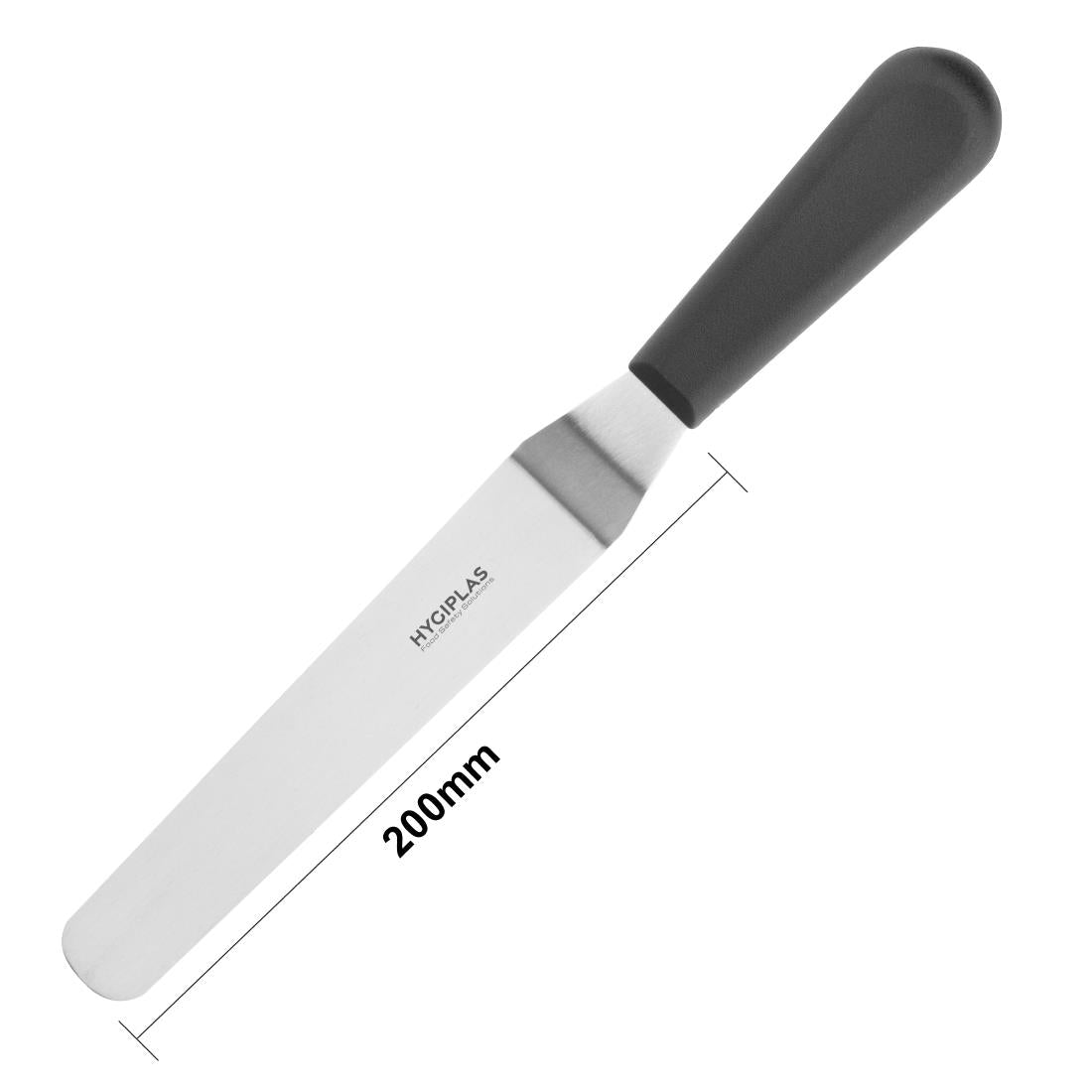 D420 Hygiplas Angled Blade Palette Knife Black 10cm JD Catering Equipment Solutions Ltd