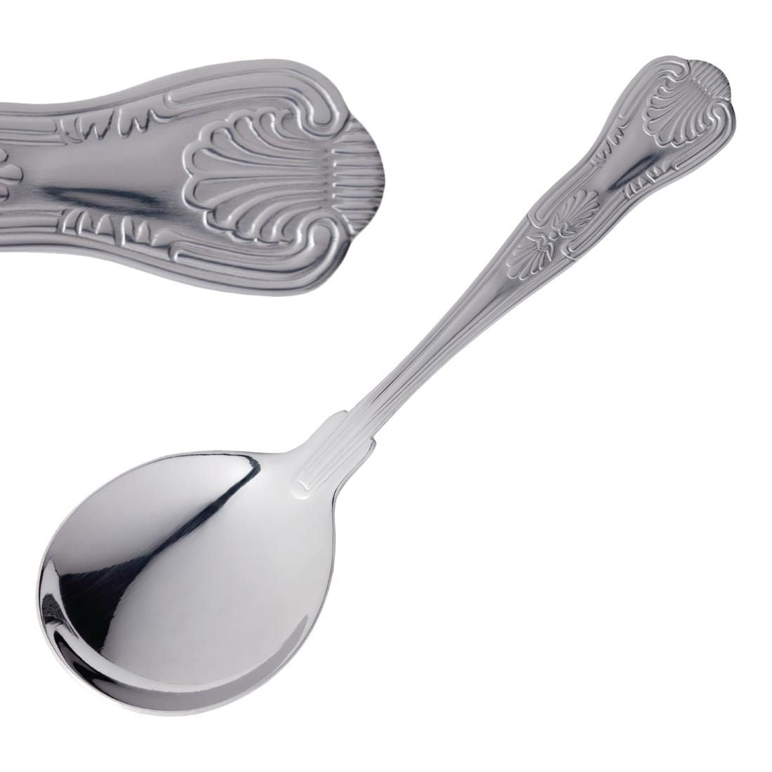 D688 Olympia Kings Soup Spoon (Pack of 12) JD Catering Equipment Solutions Ltd