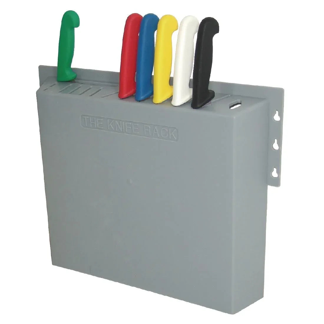 D718 Hygiplas Plastic Knife Wall Rack 14 Slots - JD Catering Equipment Solutions Ltd