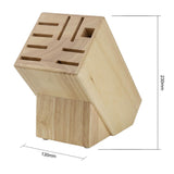 D738 Vogue Wooden Knife Block 9 Slots JD Catering Equipment Solutions Ltd