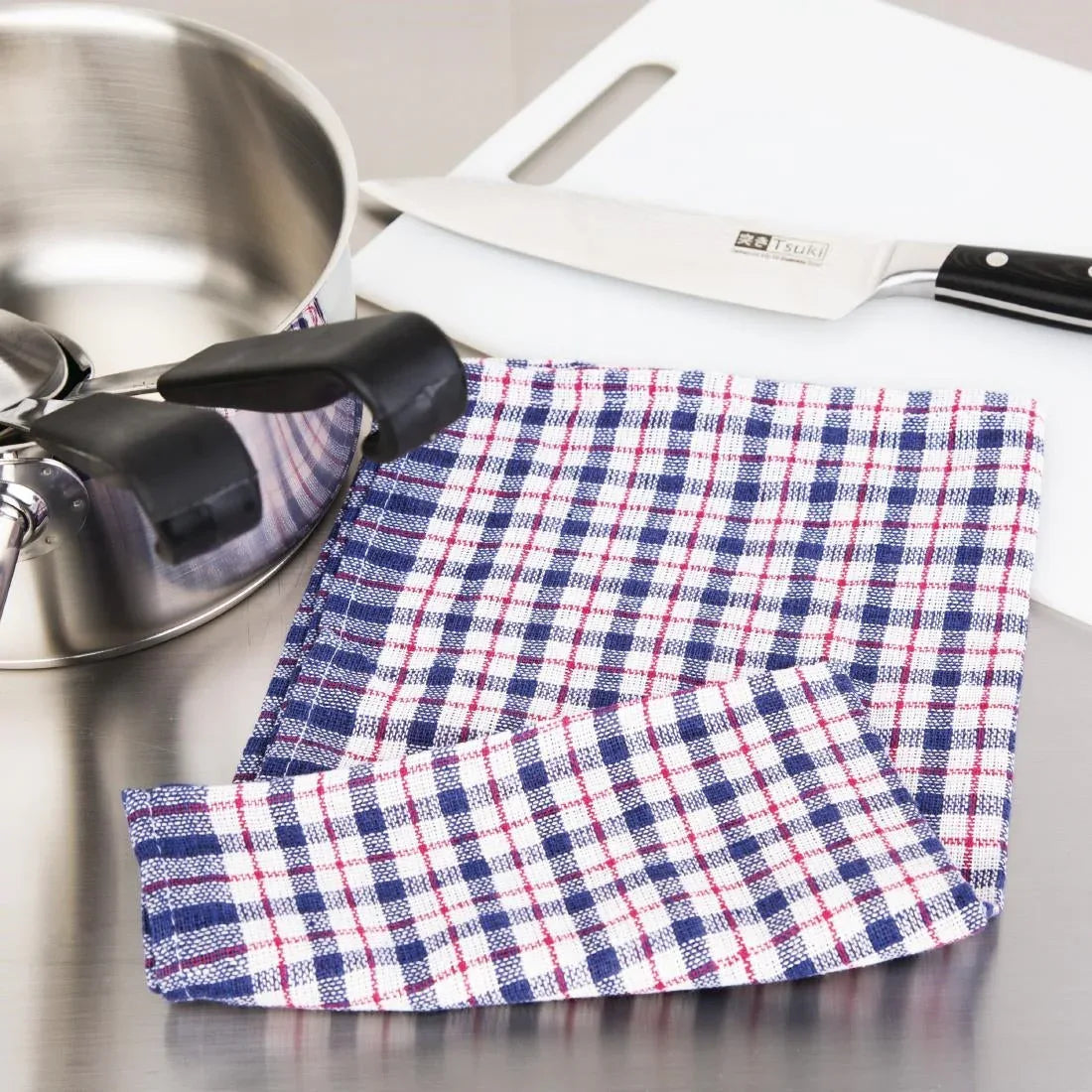 DA059 Nisbets Essentials Tea Towels (Pack of 5) - JD Catering Equipment Solutions Ltd