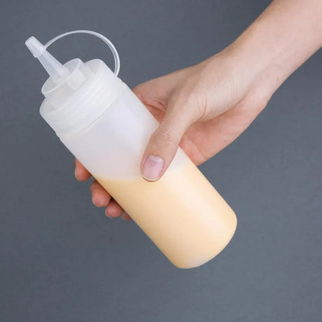 DA113 Nisbets Essentials Squeeze Sauce Bottles 12oz (Pack of 6) - JD Catering Equipment Solutions Ltd