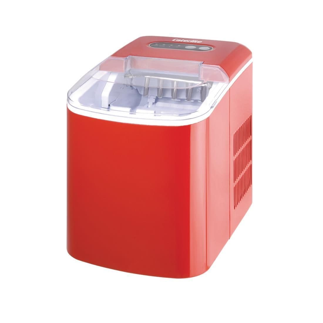 DA257 Caterlite Countertop Manual Fill Ice Machine Red JD Catering Equipment Solutions Ltd