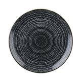 DA260 Churchill Studio Prints Homespun Charcoal Black Coupe Plate 288mm JD Catering Equipment Solutions Ltd