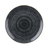 DA260 Churchill Studio Prints Homespun Charcoal Black Coupe Plate 288mm JD Catering Equipment Solutions Ltd
