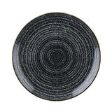 DA261 Churchill Studio Prints Homespun Charcoal Black Coupe Plate 260mm JD Catering Equipment Solutions Ltd