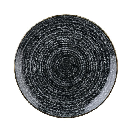 DA262 Churchill Studio Prints Homespun Charcoal Black Coupe Plate 217mm JD Catering Equipment Solutions Ltd
