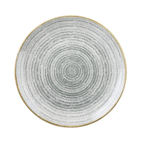 DA268 Churchill Studio Prints Homespun Stone Grey Coupe Plate 288mm (Pack of 12) - JD Catering Equipment Solutions Ltd