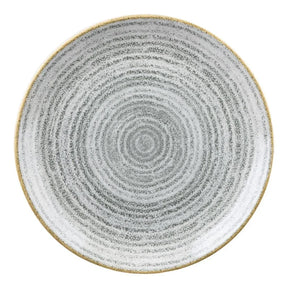 DA270 Churchill Studio Prints Homespun Stone Grey Coupe Plate 217mm (Pack of 12) - JD Catering Equipment Solutions Ltd
