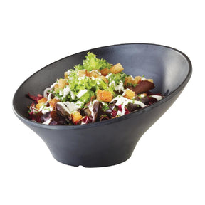DA293 APS Zen Melamine Round Sloped Bowl Black 800ml JD Catering Equipment Solutions Ltd