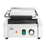 DA396 Nisbets Essentials Contact Grill Ribbed Top JD Catering Equipment Solutions Ltd