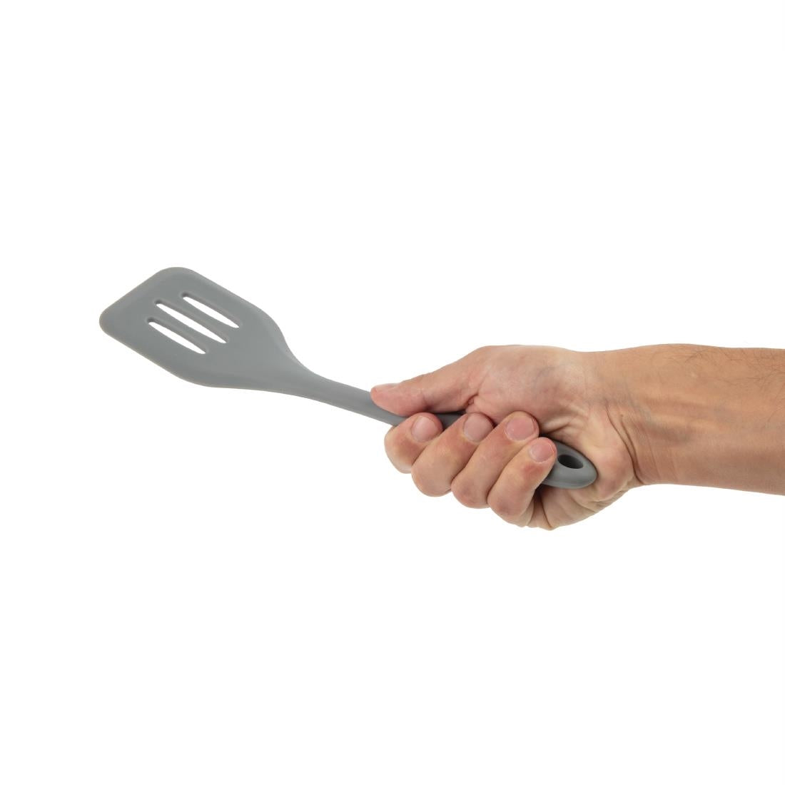 DA524 Vogue Silicone High Heat Flexible Slotted Turner JD Catering Equipment Solutions Ltd