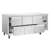 DA548 Polar U-Series Six Drawer Gastronorm Counter Fridge JD Catering Equipment Solutions Ltd