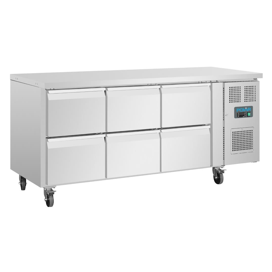 DA548 Polar U-Series Six Drawer Gastronorm Counter Fridge JD Catering Equipment Solutions Ltd