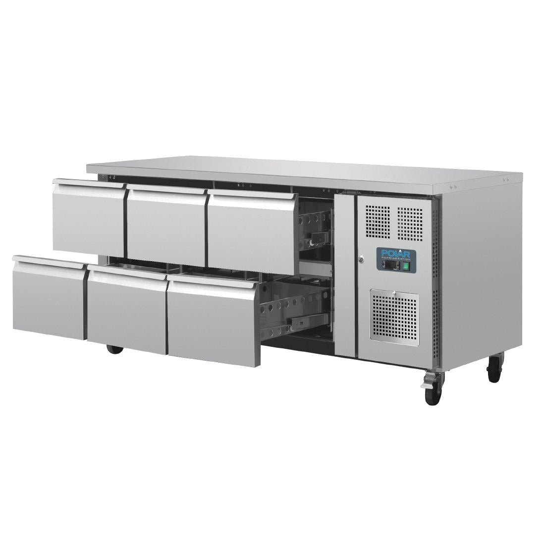 DA548 Polar U-Series Six Drawer Gastronorm Counter Fridge JD Catering Equipment Solutions Ltd