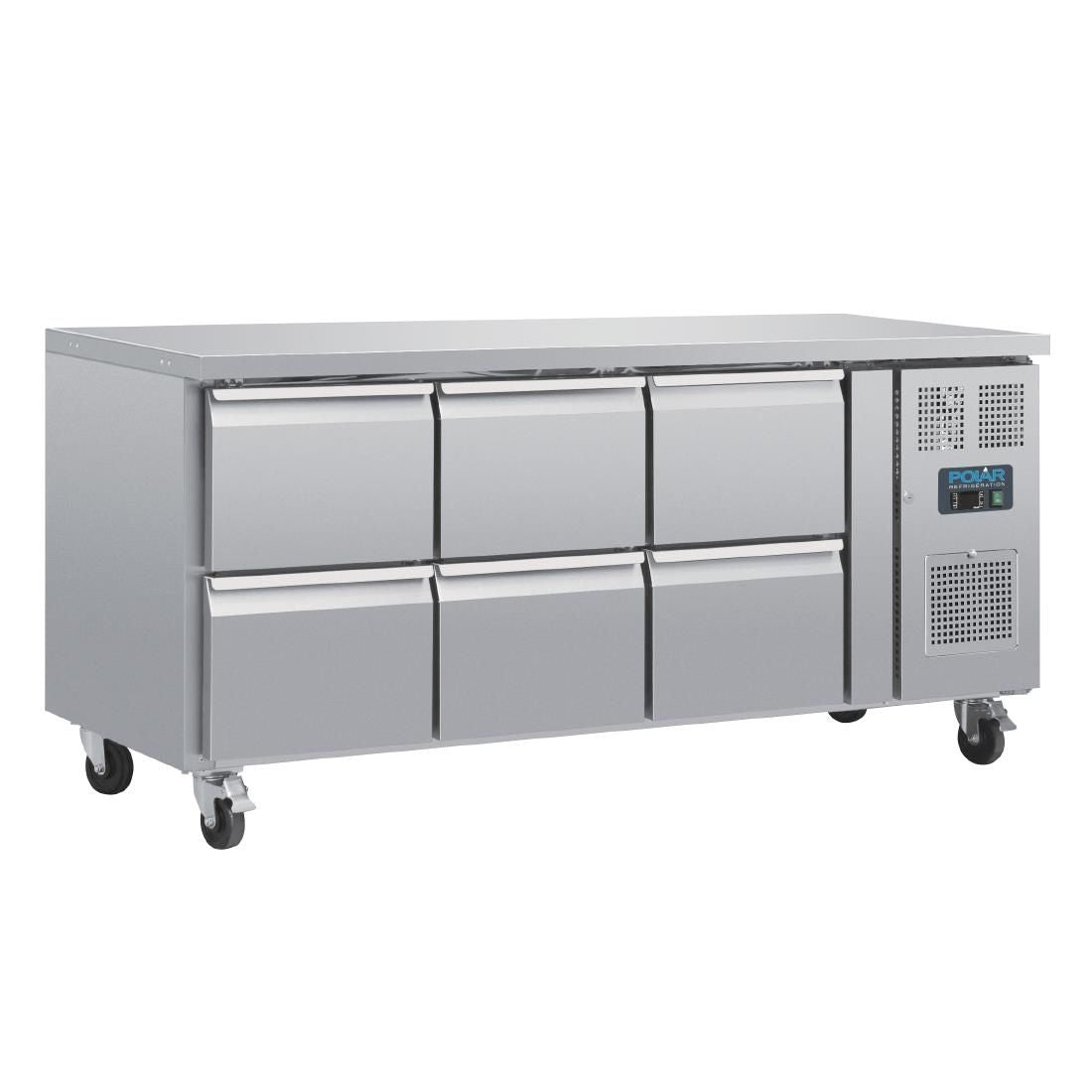 DA548 Polar U-Series Six Drawer Gastronorm Counter Fridge JD Catering Equipment Solutions Ltd