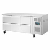 DA548 Polar U-Series Six Drawer Gastronorm Counter Fridge JD Catering Equipment Solutions Ltd