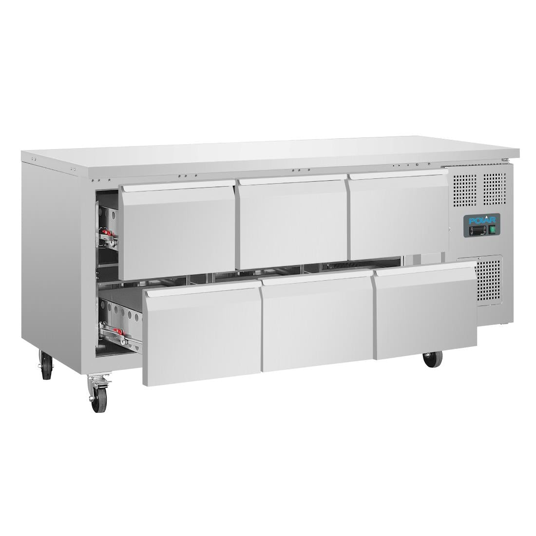 DA548 Polar U-Series Six Drawer Gastronorm Counter Fridge JD Catering Equipment Solutions Ltd