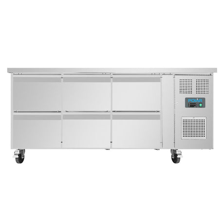 DA548 Polar U-Series Six Drawer Gastronorm Counter Fridge JD Catering Equipment Solutions Ltd