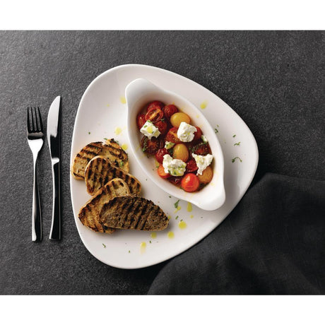 DA626 Churchill Lotus Triangular Plates White 350mm (Pack of 6) - JD Catering Equipment Solutions Ltd