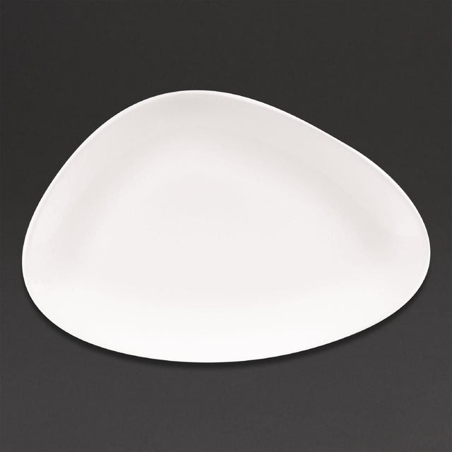 DA627 Churchill Lotus Triangular Plates White 300mm (Pack of 6) JD Catering Equipment Solutions Ltd