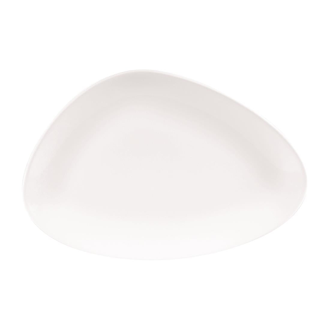 DA627 Churchill Lotus Triangular Plates White 300mm (Pack of 6) JD Catering Equipment Solutions Ltd