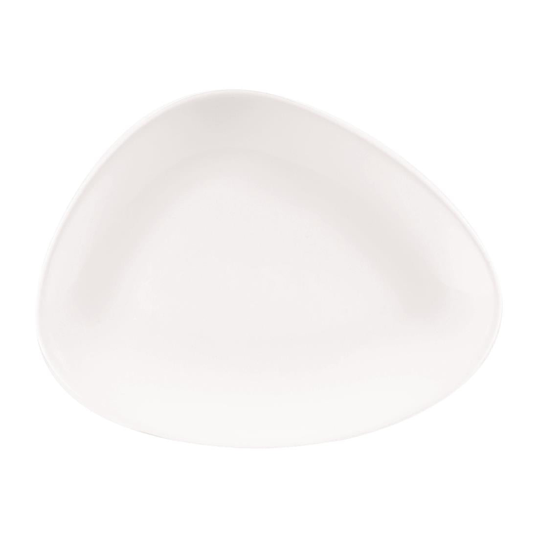 DA628 Churchill Lotus Triangular Plates White 260mm (Pack of 12) JD Catering Equipment Solutions Ltd