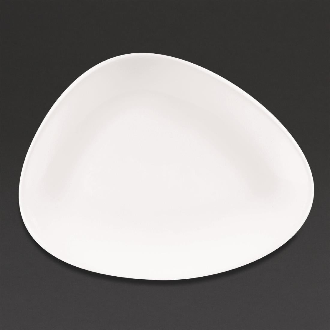 DA628 Churchill Lotus Triangular Plates White 260mm (Pack of 12) JD Catering Equipment Solutions Ltd