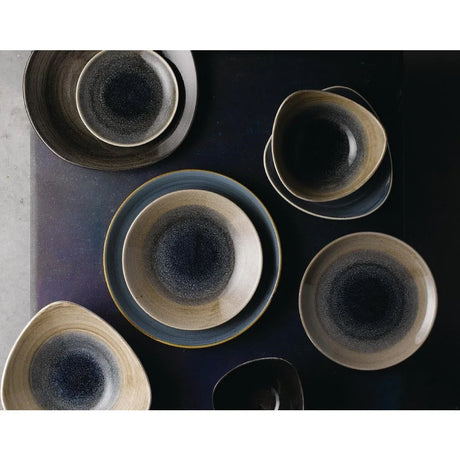 DA666 Churchill Vintage Prints Rose Chintz Profile Plates Grey 210mm (Pack of 6) - JD Catering Equipment Solutions Ltd