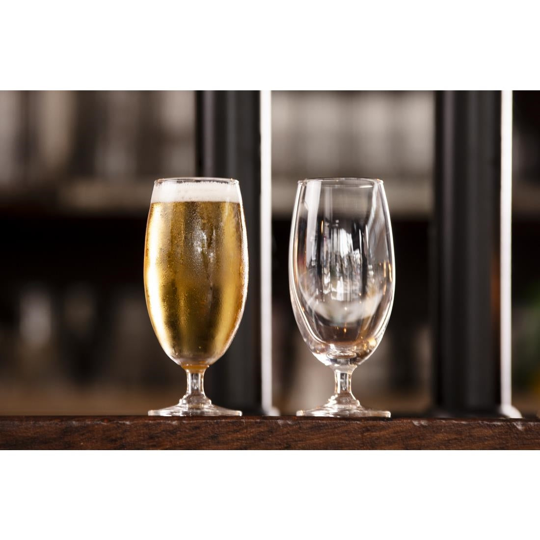 DA933 Olympia Stemmed Beer Glasses 420ml (Pack of 6) JD Catering Equipment Solutions Ltd